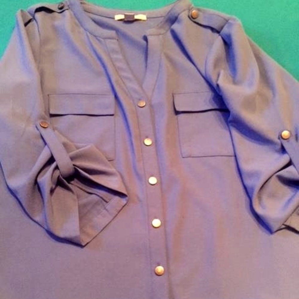 Slate Blue Shirt